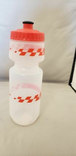 Specialized Big Mouth 24oz Bicycle Water Bottle Clear w/Red Racer & Red Lid