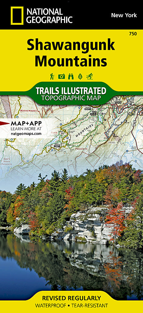 National Geographic Trails Illustrated NY Shawangunk Mountains Topo Map TI00000750