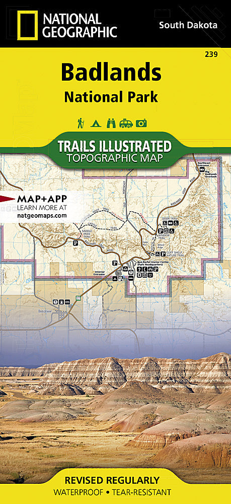 National Geographic SD Badlands National Park Trails Illustrated Map TI00000239