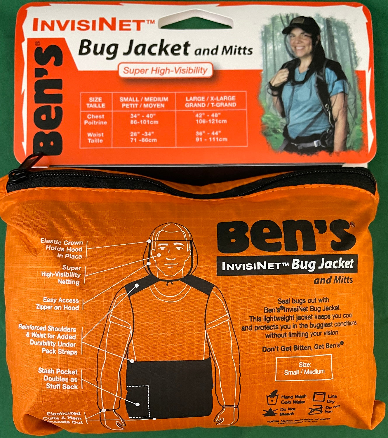 Ben's InvisiNet Bug Jacket and Mitts S/M 0006-7220