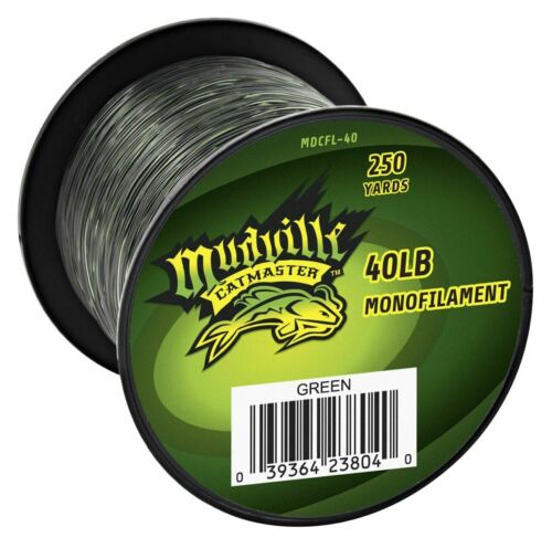 Mudville Catmaster 40lb Green Monofilament Catfishing Line 250-Yard Spool