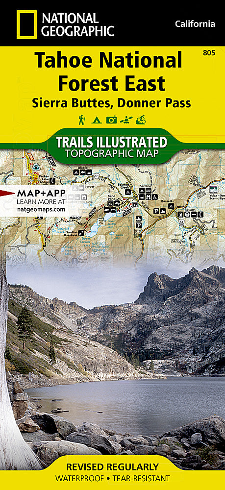 National Geographic CA NV Tahoe National Forest Map Pack TI01021198B