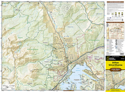 National Geographic TI Dillon Silverthorne CO Local Trails Topo Map & Guide TI00000607