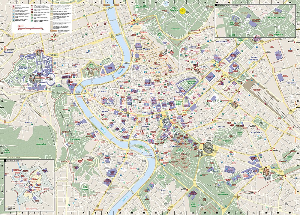 National Geographic City Destination Map Rome Italy DC01020330