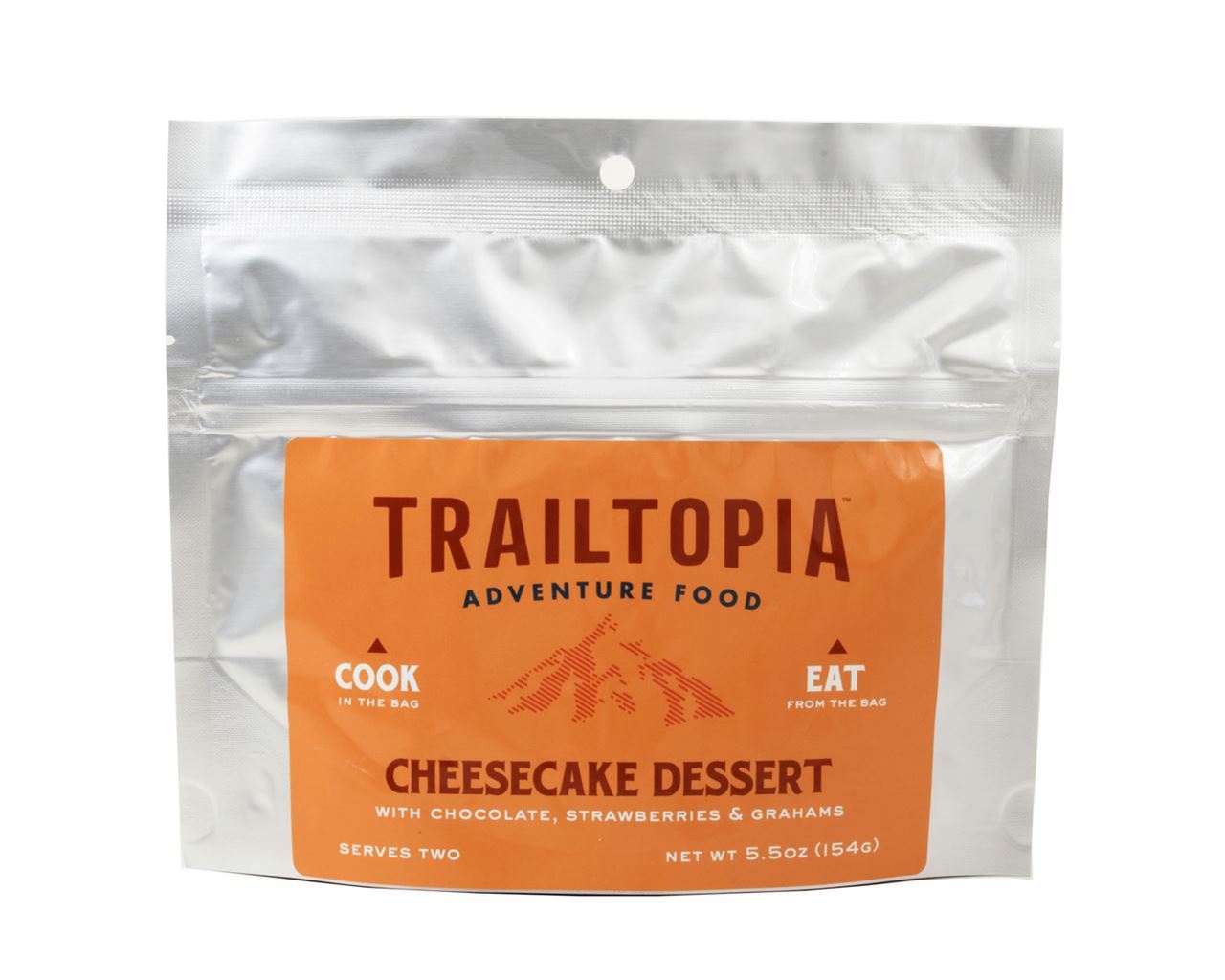 Trailtopia Chocolate Strawberry Cheesecake Dessert 2 Serving