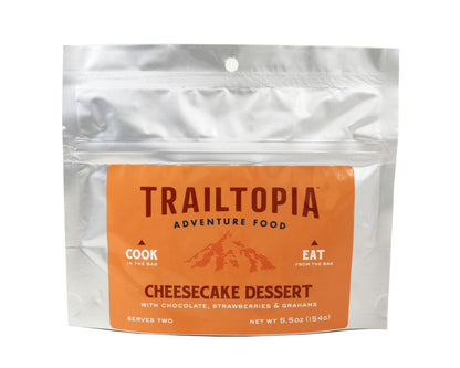 Trailtopia Chocolate Strawberry Cheesecake Dessert 2 Serving