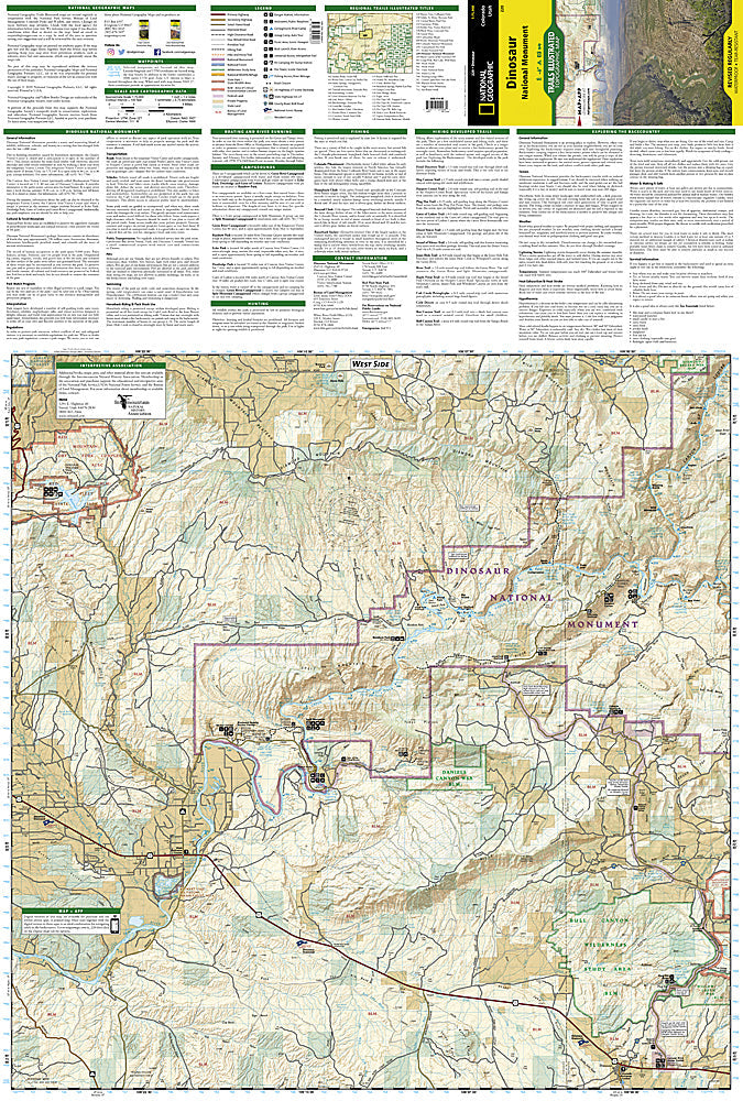 National Geographic Trails Illustrated Colo Dinosaur National Monument Map TI00000220