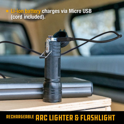 UCO Rechargeable Arc Lighter & LED Flashlight MT-TORCH-ARC