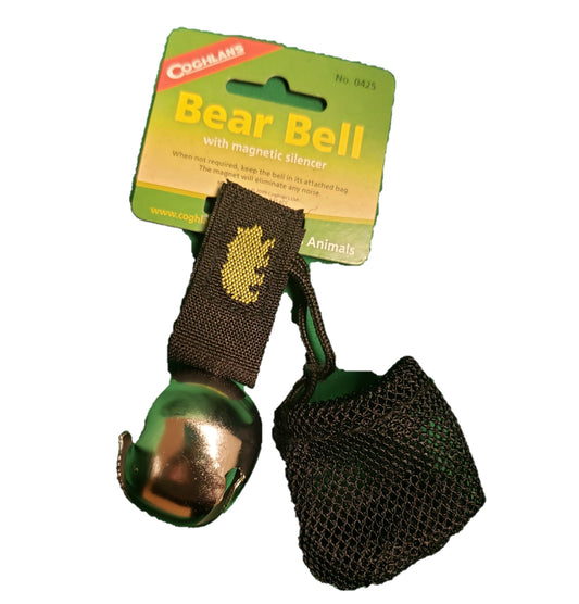 Coghlan's Bear Bell Silver w/Magnetic Silencer & Hook & Loop Strap Coghlans