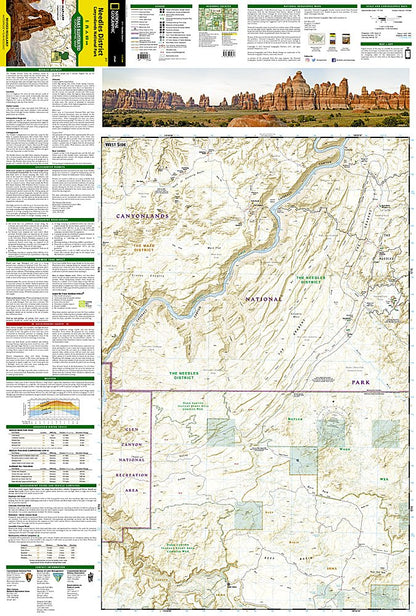 National Geographic Trails Illustrated Utah Canyonlands Needles District Map TI00000311