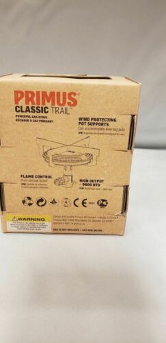 Primus Classic Trail Gas Stove - 10,000 BTU/h--Pot Support/Windscreen--Nylon Bag
