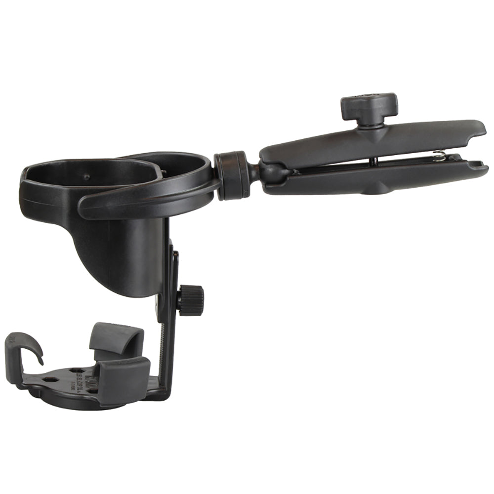 RAM Mount Level Cup XL w/Long Double Socket Arm [RAM-B-417B-C-201U]