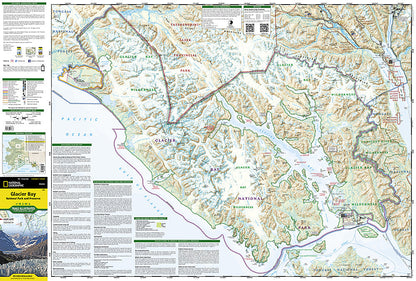 National Geographic Trails Illustrated AK Glacier Bay National Park Map TI00000255