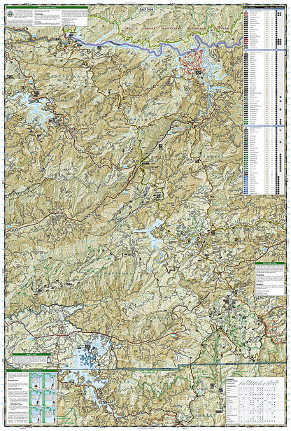 National Geographic Trails Illustrated NC Fontana and Hiwassee Trail Map TI00000784