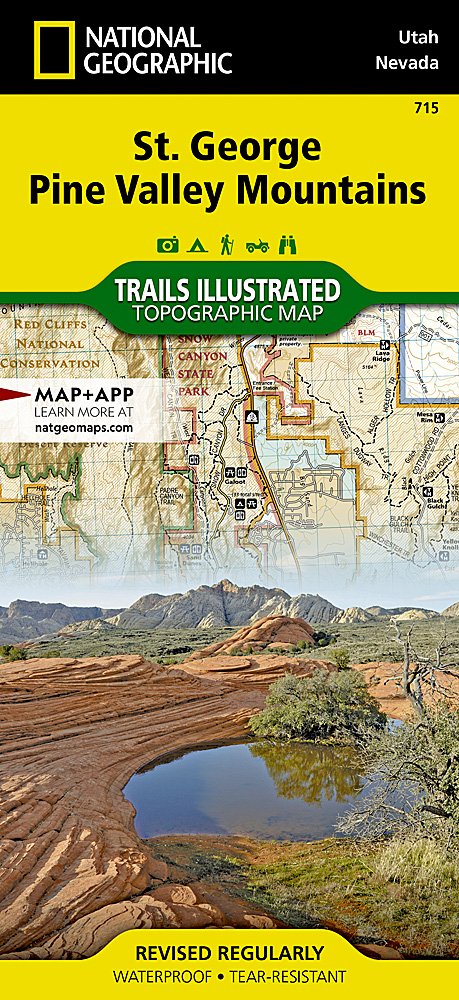 National Geographic Trails Illustrated UT NV St George Pine Valley Mtns Topo Map TI00000715