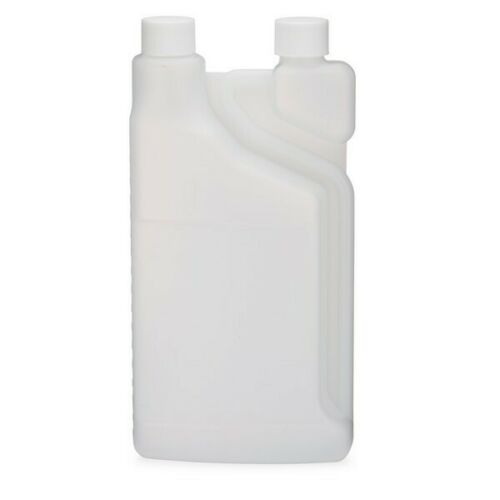 Bettix Twin Neck 32oz Measure & Pour Dispensing Bottle w/Caps + Pivot Spout Cap