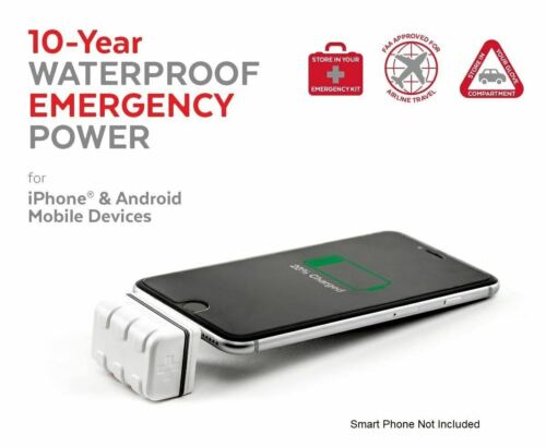 ECOXGEAR EcoBoost Micro-USB Cell Phone/Android Charger w/10-Year Battery 2-Pack