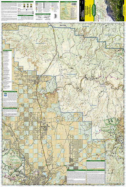 National Geographic Trails Illustrated AZ Prescott Nat Forest Map Pack Bundle