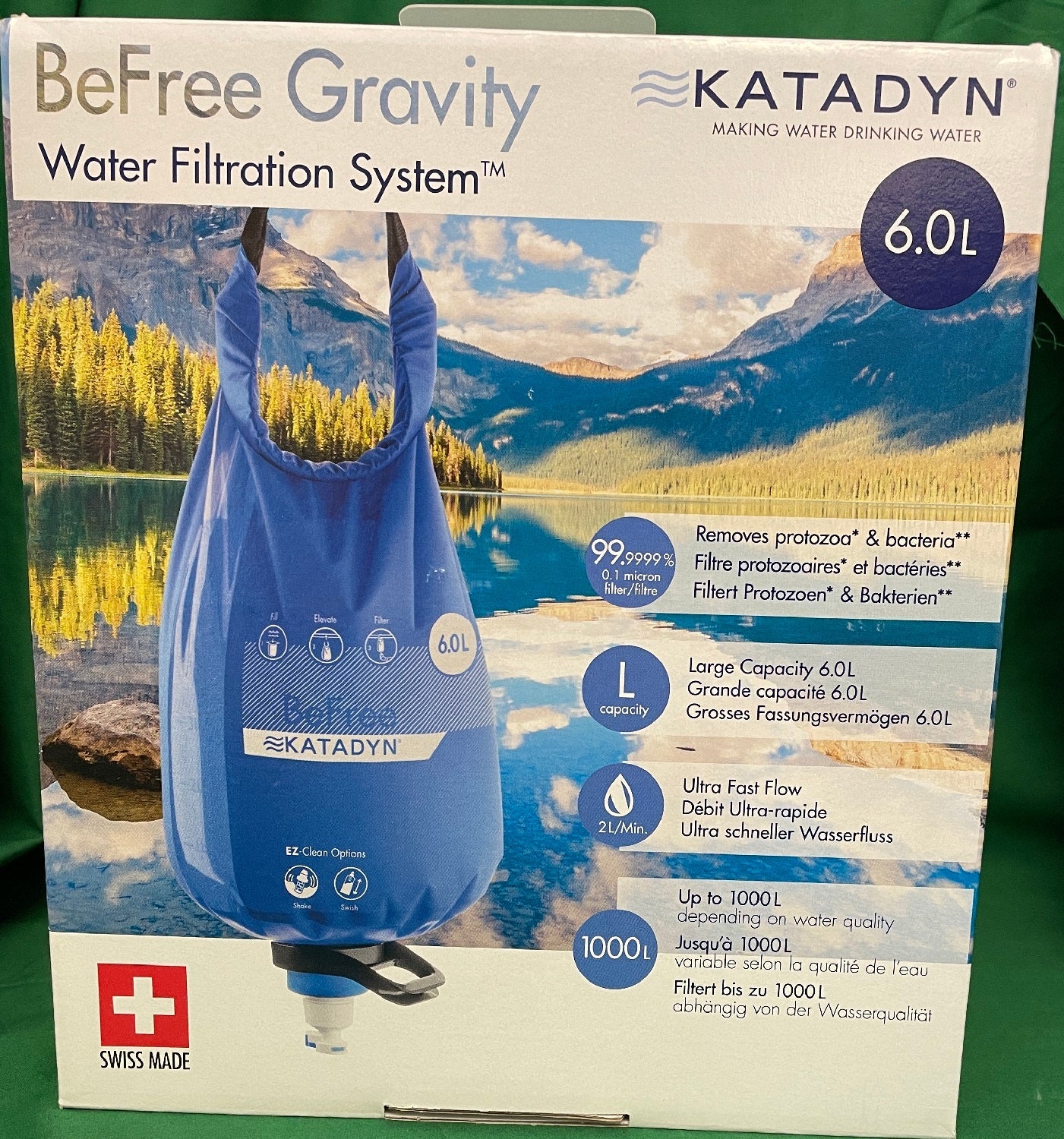 Katadyn BeFree Gravity 6.0L Collapsible Reservoir System 8020859