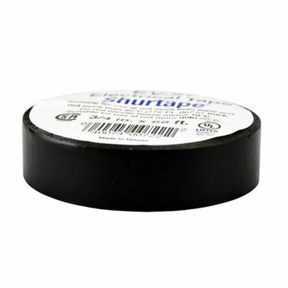 Shurtape Black Electrical Tape--UL Listed, 7 mil, 3/4"x22 Yds (66 Feet) 10-Rolls