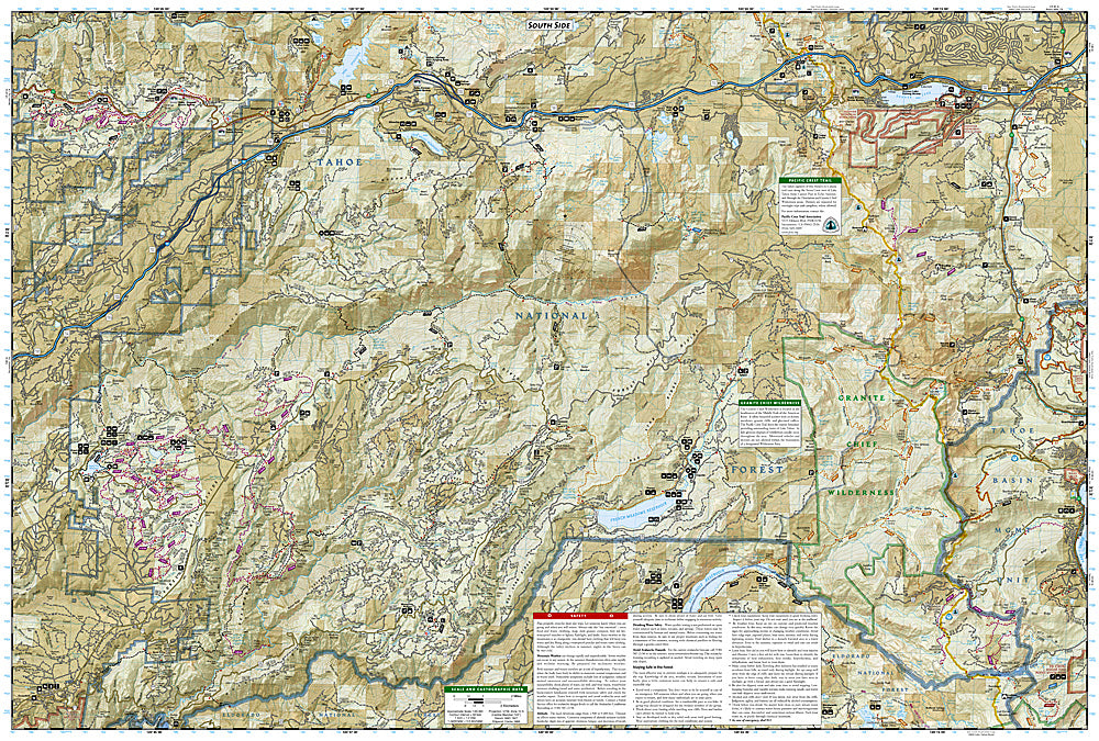 National Geographic CA NV Tahoe National Forest Map Pack TI01021198B