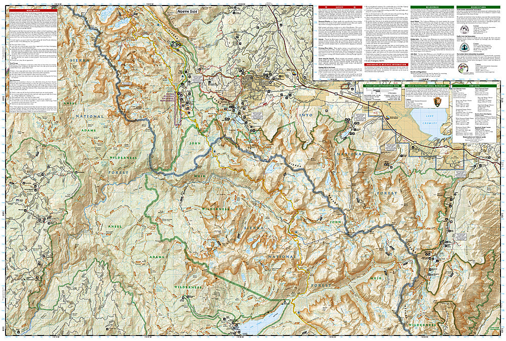 National Geographic Trails Illustrated CA Mammoth Lakes/Mono Divide Map TI00000809