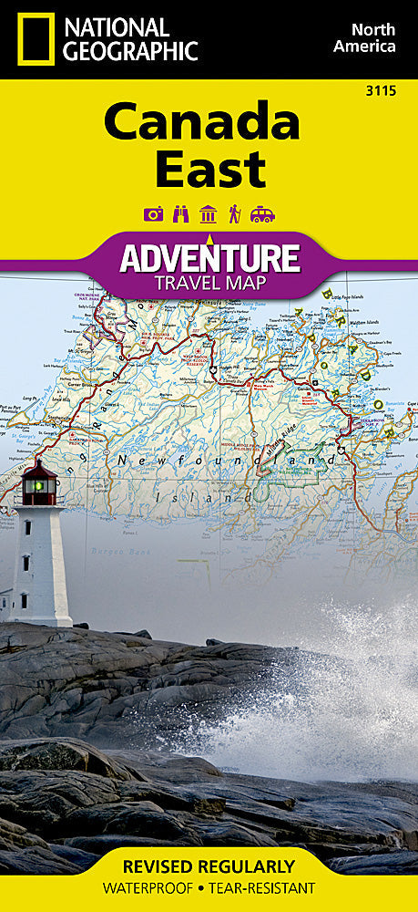 National Geographic Adventure Map Canada East AD00003115