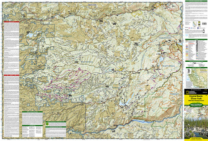 National Geographic Trails Illustrated CA Crystal Basin / Silver Fork Map TI00000806