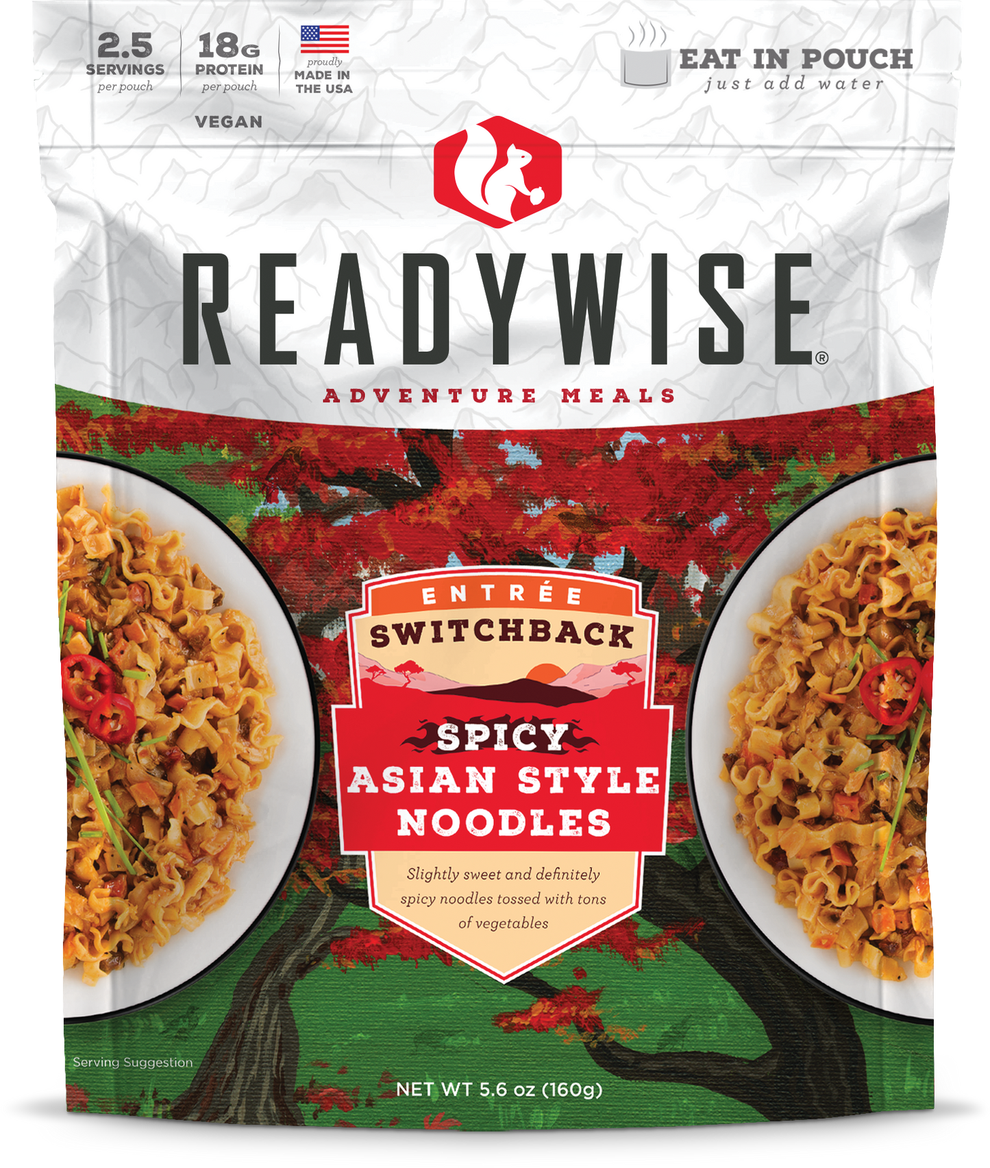 ReadyWise Switchback Spicy Asian Style Noodles 2.5 Servings