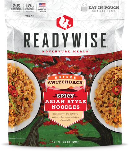 ReadyWise Switchback Spicy Asian Style Noodles 2.5 Servings