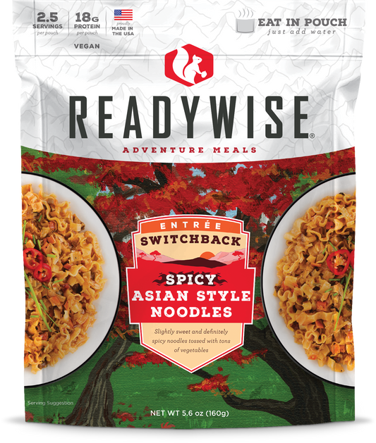 ReadyWise Switchback Spicy Asian Style Noodles 2.5 Servings