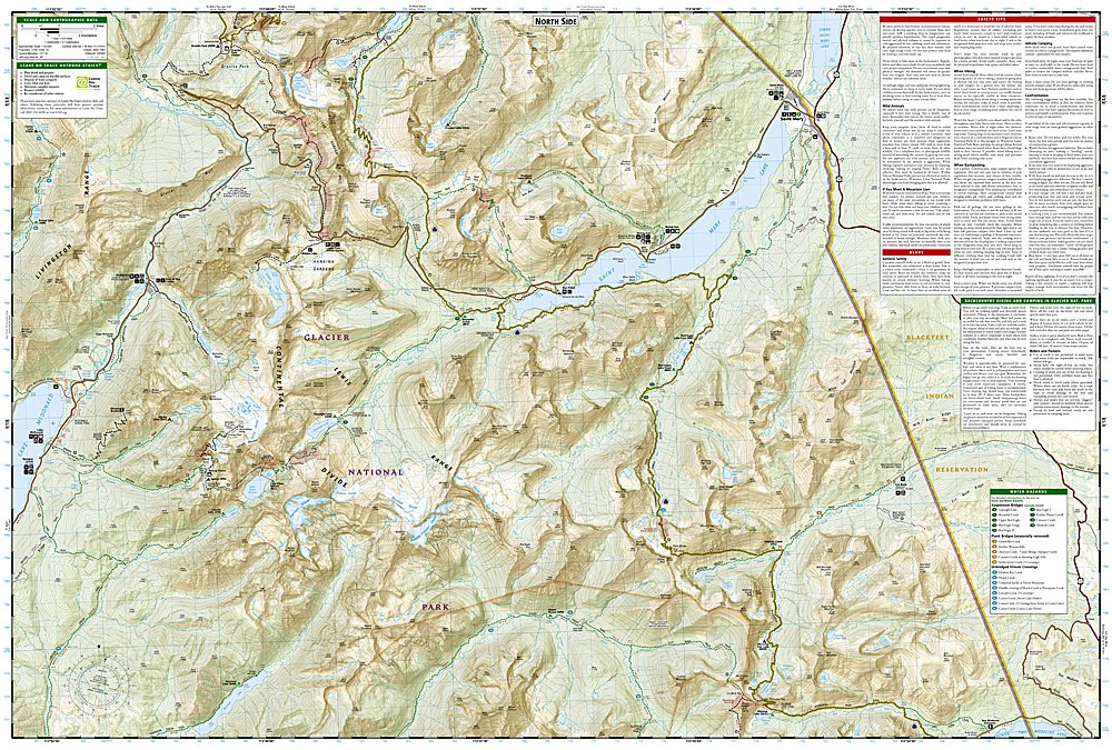 National Geographic Trails Illustrated Montana Glacier NP Two Medicine Map TI00000315