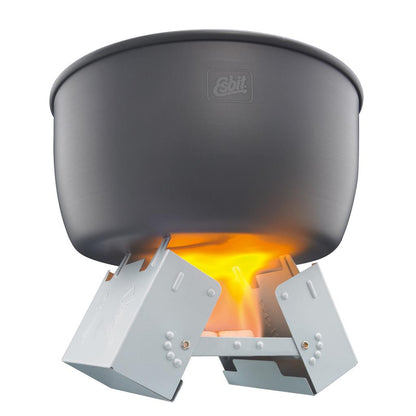 Esbit Folding Large Pocket Stove w/12 Solid 14g Fuel Tablets E-STOVE-12X14L