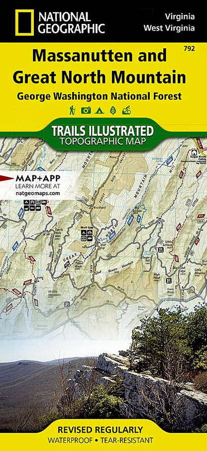 National Geographic George Washington Nat Forest Map Pack Bundle TI01021242B