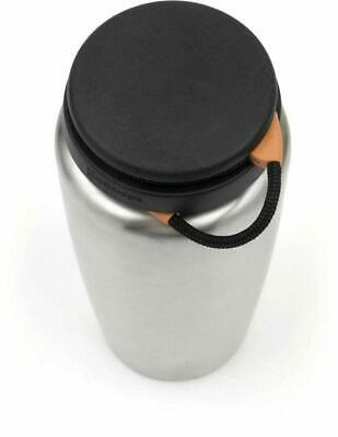 Nalgene Stainless Steel Backpacker Wide Mouth 32oz Bottle w/Black Cap - BPA Free