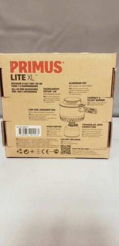 Primus Lite XL Gas Stove / 1L Non-Stick Pot Eta System w/Lid--Footrest--Mesh Bag