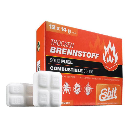 Esbit 14g 12-Min Burn Solid Fuel Tablets 12-Pack for Pocket Stove E-FUEL-12X14