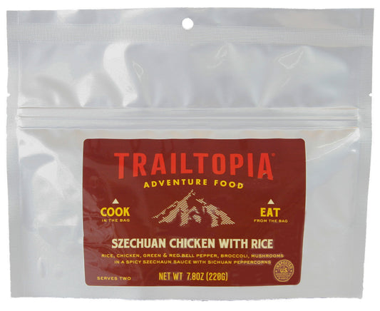 Trailtopia Szechuan Chicken with Rice 2 Serving
