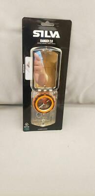 Silva Ranger 2.0 US Liquid-Filled Mirror Sighting Compass Orange w/Scale Lanyard