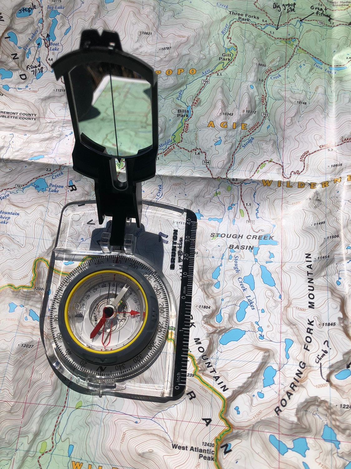 Brunton TruArc 7 Sighting Compass w/Lanyard F-TRUARC7