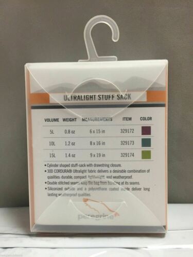 Peregrine Ultralight Weatherproof Nylon Stuff Sack / Bag 15L Green 329174