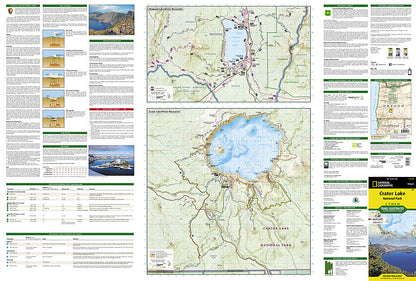 National Geographic Trails Illustrated Oregon Crater Lake National Park Map TI00000244