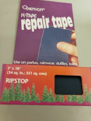 Kenyon K-Tape 3" x 18" Navy Blue Ripstop Nylon Adhesive-Backed Repair Tape