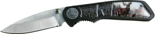 Rivers Edge Lock Blade Brown Bear Knife w/2.5" Stainless Steel Blade & Belt Clip