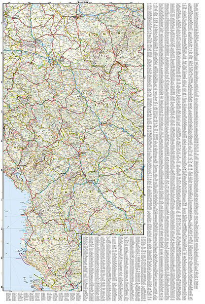 National Geographic Adventure Map Western Balkans HR BA SI MK Europe AD00003327