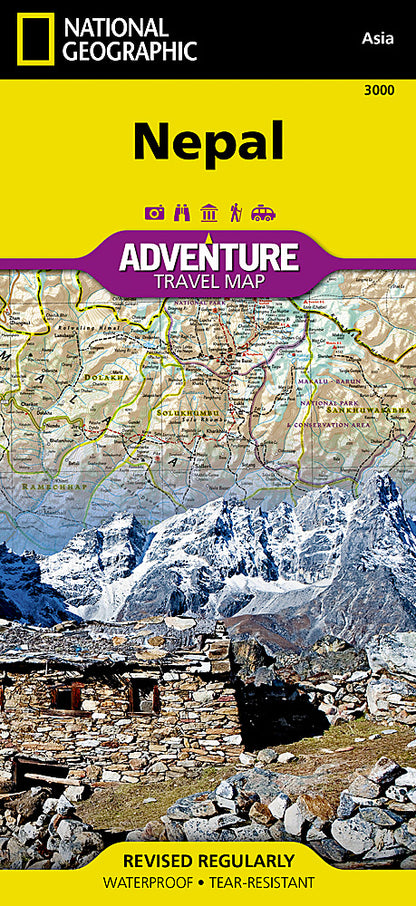 National Geographic Adventure Map Nepal AD00003000