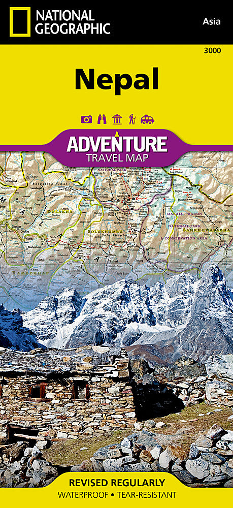 National Geographic Adventure Map Nepal AD00003000