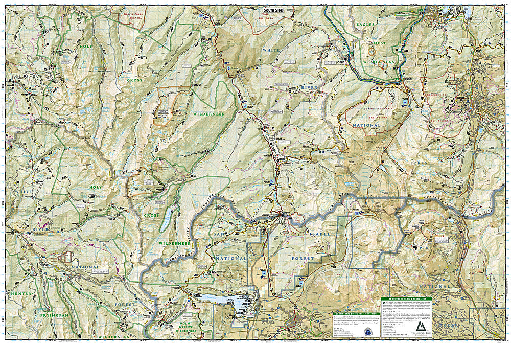 National Geographic Trails Illustrated Holy Cross Eagles Nest Wilderness Map TI00000149