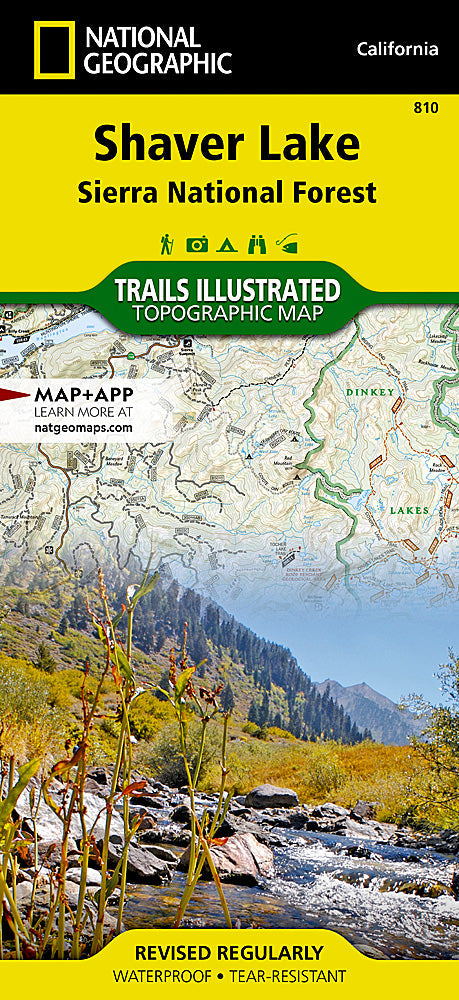 National Geographic Trails Illustrated CA Shaver Lake/Sierra National Map TI00000810