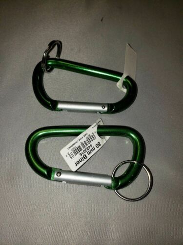 Liberty Mountain Multi-Biner 80mm (3.15") HA Aluminum Carabiners Green 2-Pack